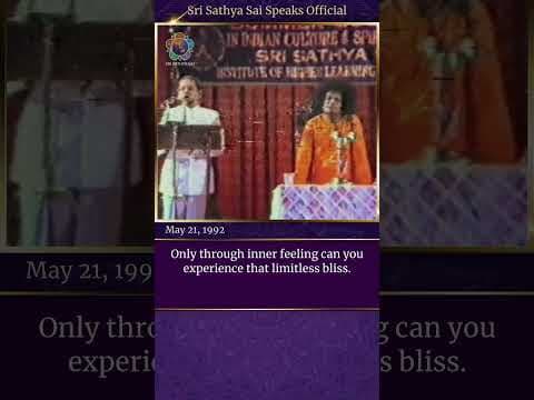 Limited Life, Limitless Bliss | Sri Sathya Sai Speaks | May 21, 1992