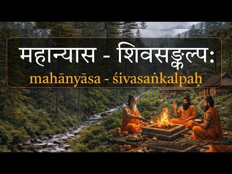 Mahanyasa - Shivasankalpaha | महान्यास - शिवसङ्कल्प: | Chanting with Lyrics