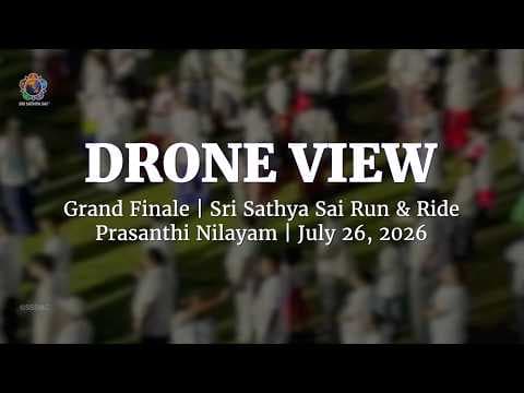 Drone View of Sri Sathya Sai Run & Ride | Puttaparthi | July 26, 2026