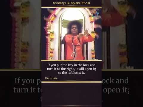 Your Heart Is a Lock, Your Mind Is the Key (Analogy) | Sri Sathya Sai Speaks | Mar 11, 1994
