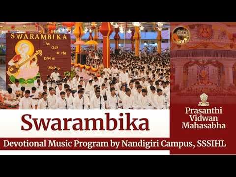Swarambika - Devotional Music Program by Nandigiri Campus, SSSIHL | Dasara Celebrations 2026